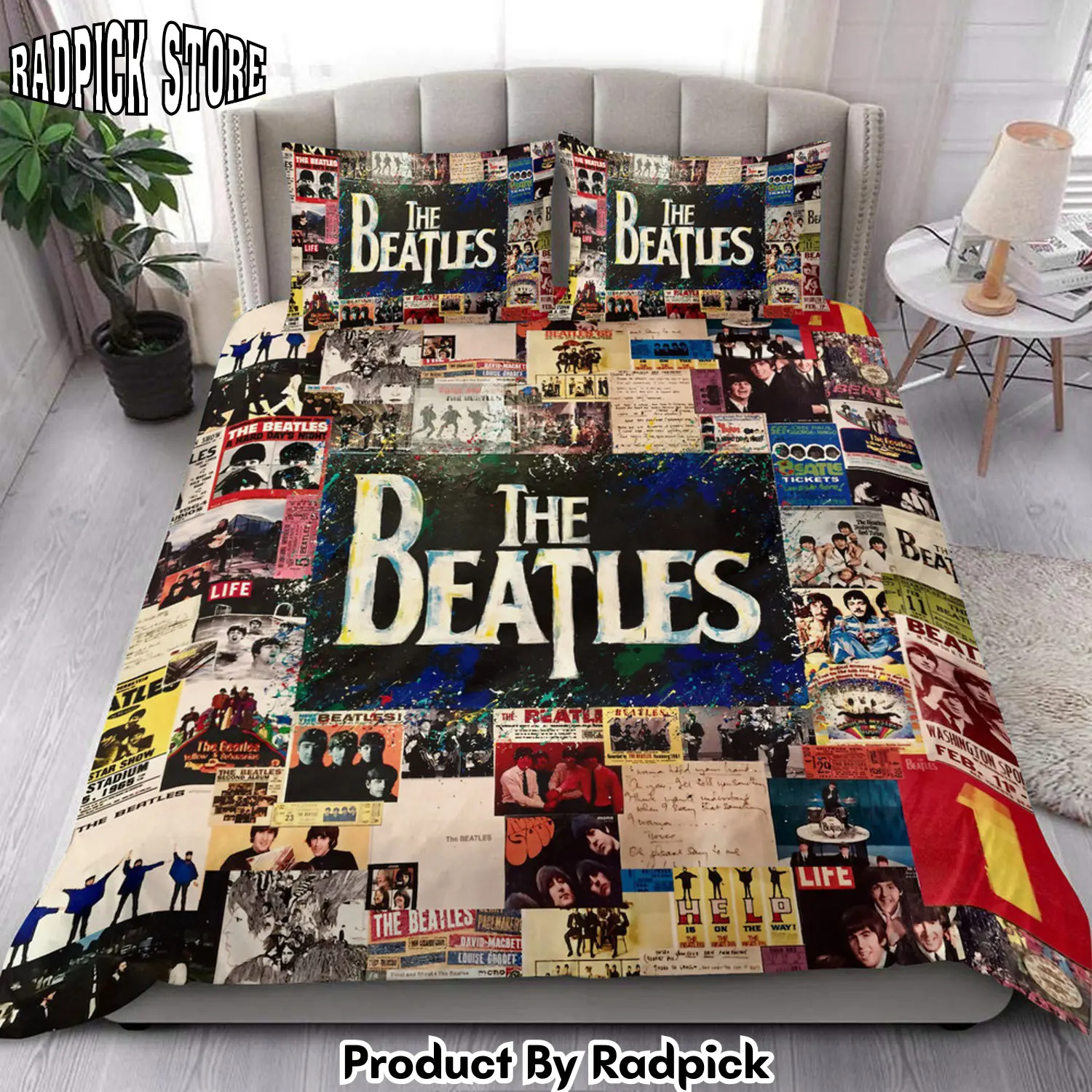 Radpick the beatles s3 all over printed bedding set s220204 rp3271381